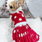 Pearls Couture  Spotted Pet Dress Cotton Dog Cat Rabbit