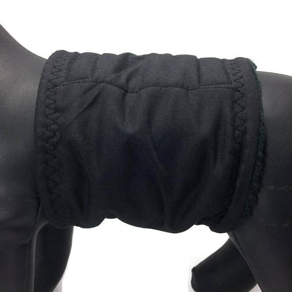 THE DOG BELLY BAND™ Solid Black Reusable Male Pet Diaper