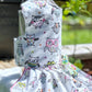 Dog Harness Dress Flannel Colorful Owls Cotton Lined Machine washable Next Day Shipping