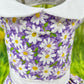 Dog Cat Pet Cotton Dress Harness Purple Daisy Easter