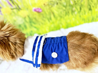 Dog Cat Pet  Harness Vest Harness Ahoy Sailor Blue Navy Next Day Shipping