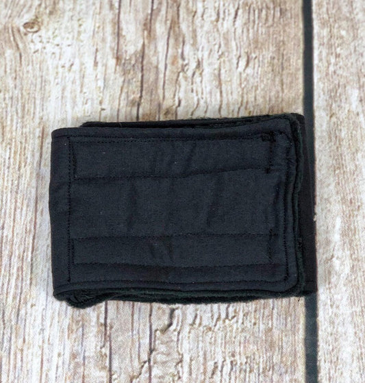 Dog Belly Band Diaper Solid Black Marking Incontinence  Washable Reusable Waterproof Wrap Extra wide