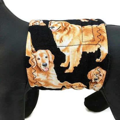 Dog Belly Band Diaper Golden Retriever  Dog Marking Incontinence  Washable Reusable Waterproof Wrap Extra wide