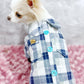 Plaid Perfection: The Ultimate Pet Flannel Button-Up with Leash Ring and Pockets